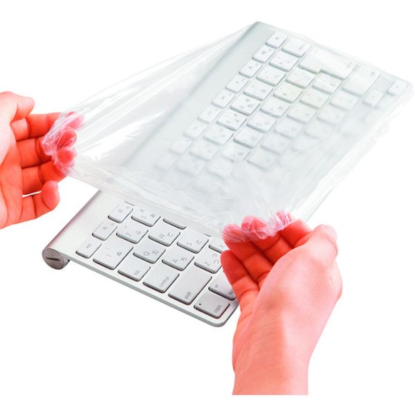 FACAPSET2 202-9133 キーボードマルチカバー(シャワーキャップタイプ、小サイズ、3枚セット