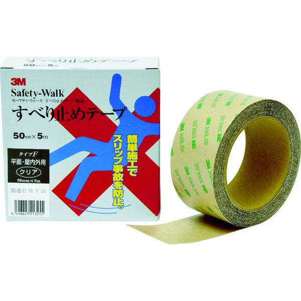 FCLE50X5 361-3828  セーフティ・ウォーク タイプF 50mmX5m クリア