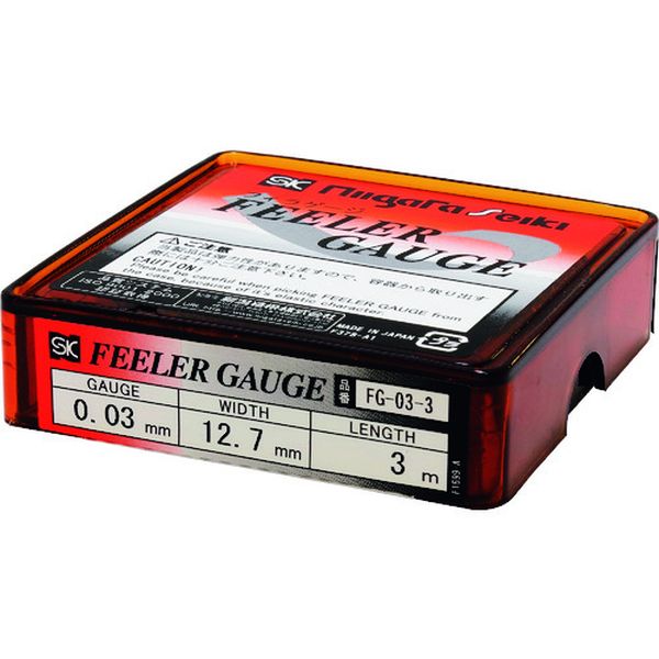 FG053 176-4002  フィラゲージ 炭素工具鋼(SK7相当) 0.05x3m