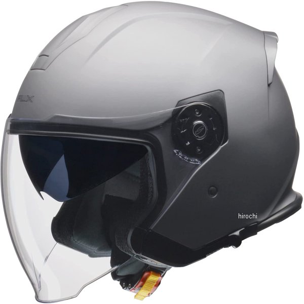 ジェットヘルメット インナーシール付き マットシルバー Lサイズ