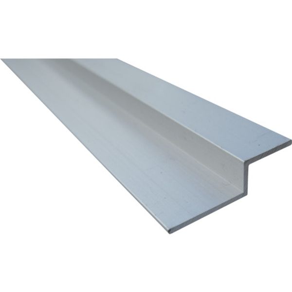 849-5125  アルミモールZ型水切 5.5 シルバー 1m