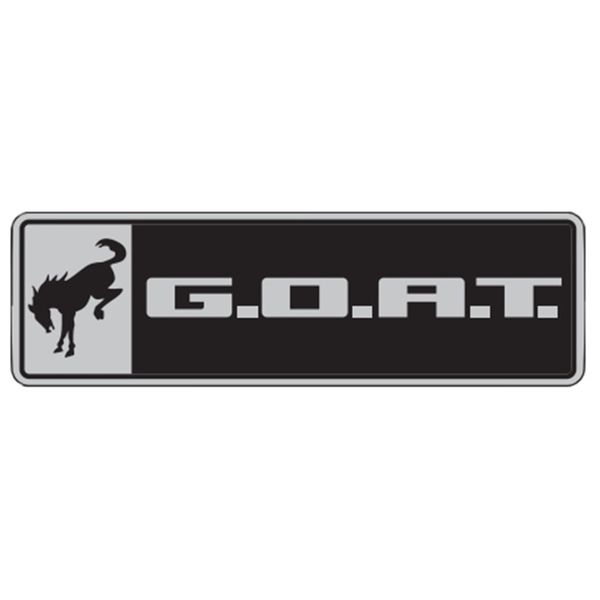 Bronco/Bronco Sport G.O.A.T. Badge - Black/Chrome