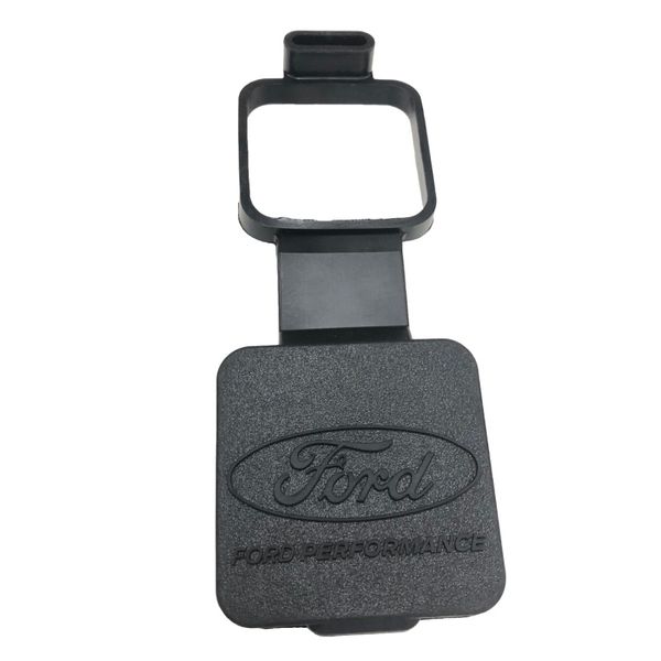 Rubber 2in Hitch Receiver Cover w/Ford Oval/Ford Performance Logo