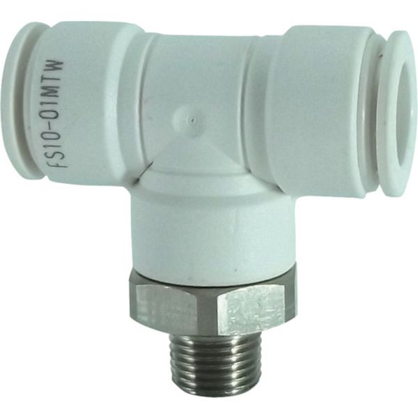 チヨダ　ファイブＳＵＳメイルブランチティ　白　１０ｍｍ・Ｒ１／８