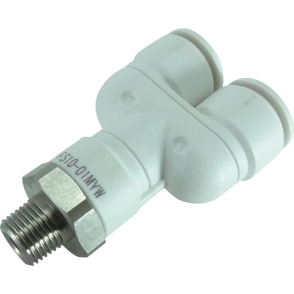 チヨダ　ファイブＳＵＳメイルブランチワイ　白　１０ｍｍ・Ｒ１／８