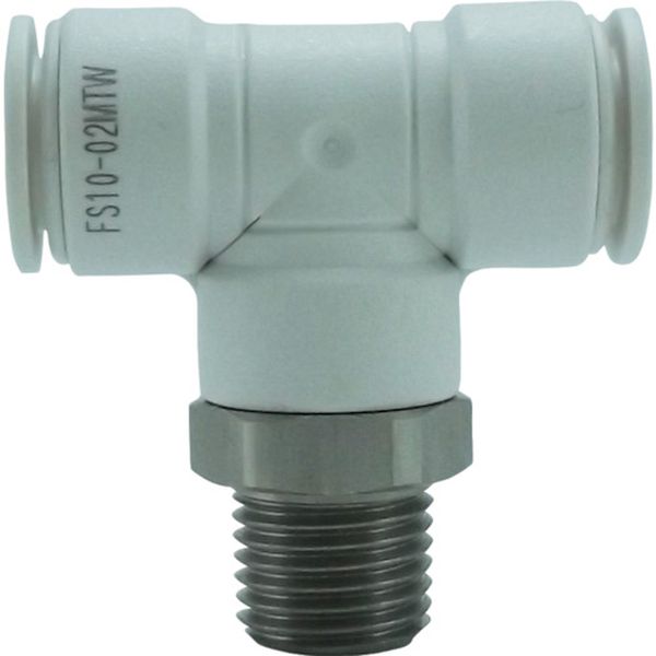 チヨダ　ファイブＳＵＳメイルブランチティ　白　１０ｍｍ・Ｒ１／４