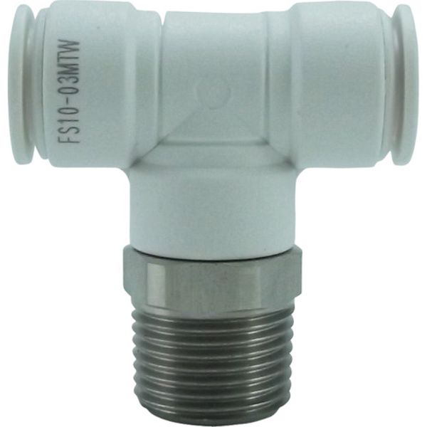 チヨダ　ファイブＳＵＳメイルブランチティ　白　１０ｍｍ・Ｒ３／８