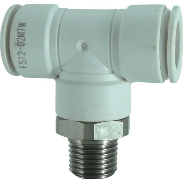 チヨダ　ファイブＳＵＳメイルブランチティ　白　１２ｍｍ・Ｒ１／４