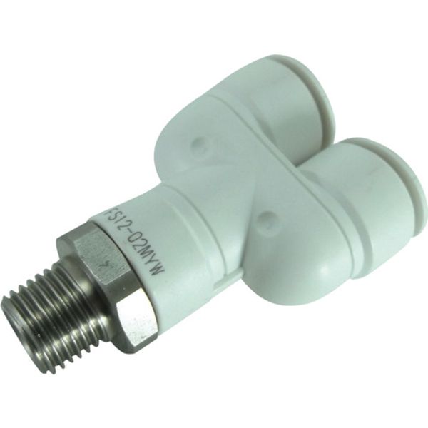 チヨダ　ファイブＳＵＳメイルブランチワイ　白　１２ｍｍ・Ｒ１／４