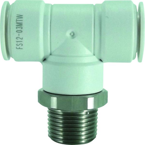 チヨダ　ファイブＳＵＳメイルブランチティ　白　１２ｍｍ・Ｒ３／８