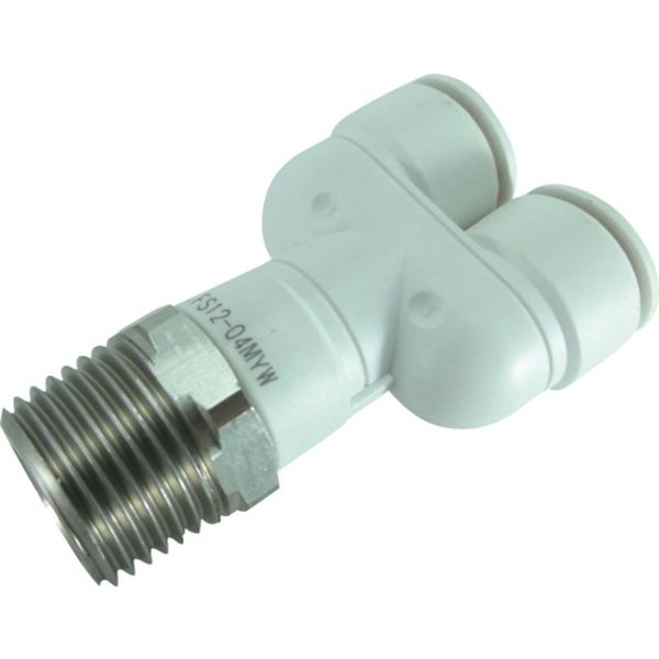 チヨダ　ファイブＳＵＳメイルブランチワイ　白　１２ｍｍ・Ｒ１／２