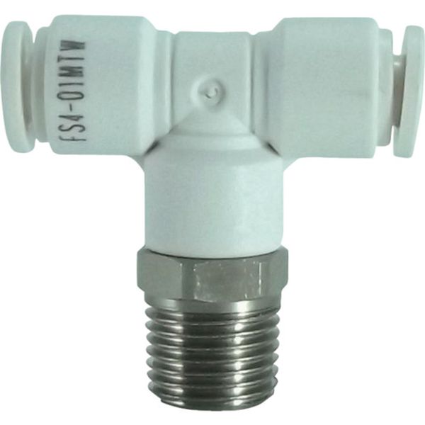 チヨダ　ファイブＳＵＳメイルブランチティ　白　４ｍｍ・Ｒ１／８