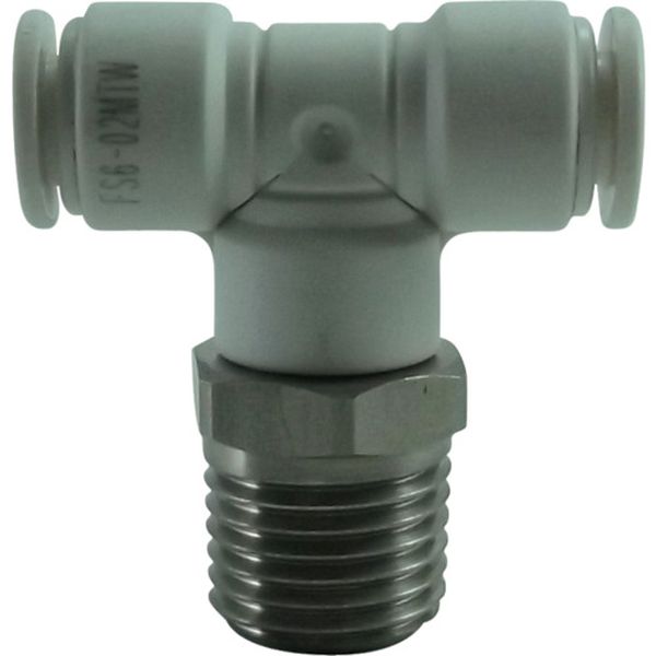 チヨダ　ファイブＳＵＳメイルブランチティ　白　６ｍｍ・Ｒ１／４