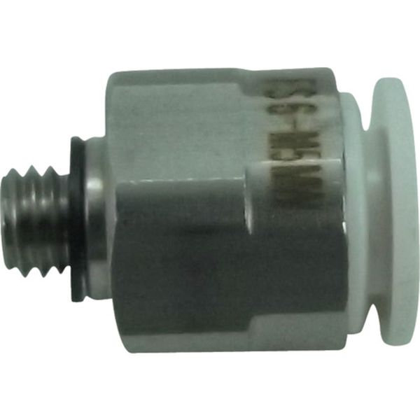 チヨダ　ファイブＳＵＳメイルコネクタ　白　６ｍｍ・Ｍ５Ｘ０．８