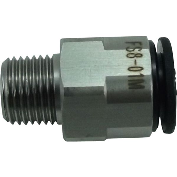 チヨダ　ファイブＳＵＳメイルコネクタ　８ｍｍ・Ｒ１／８