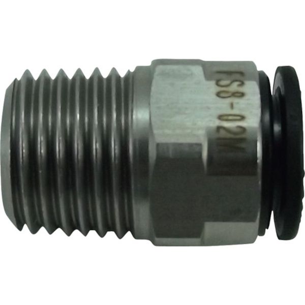 チヨダ　ファイブＳＵＳメイルコネクタ　８ｍｍ・Ｒ１／４