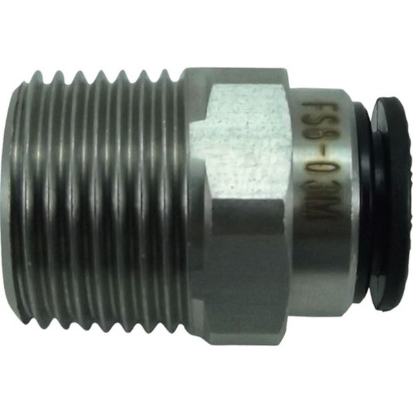 チヨダ　ファイブＳＵＳメイルコネクタ　８ｍｍ・Ｒ３／８