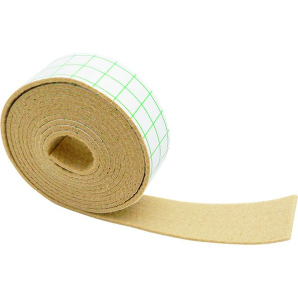 FU371 179-8691  フェルトテープ 薄茶 25X1800