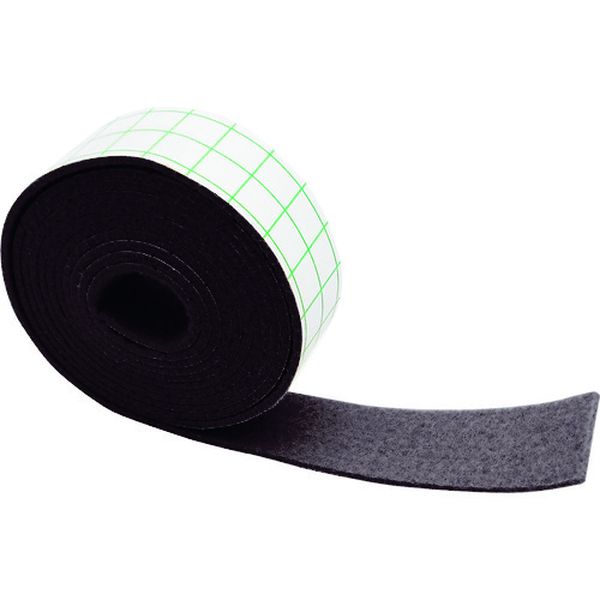 FU373 177-5063  フェルトテープ 濃茶 25X1800