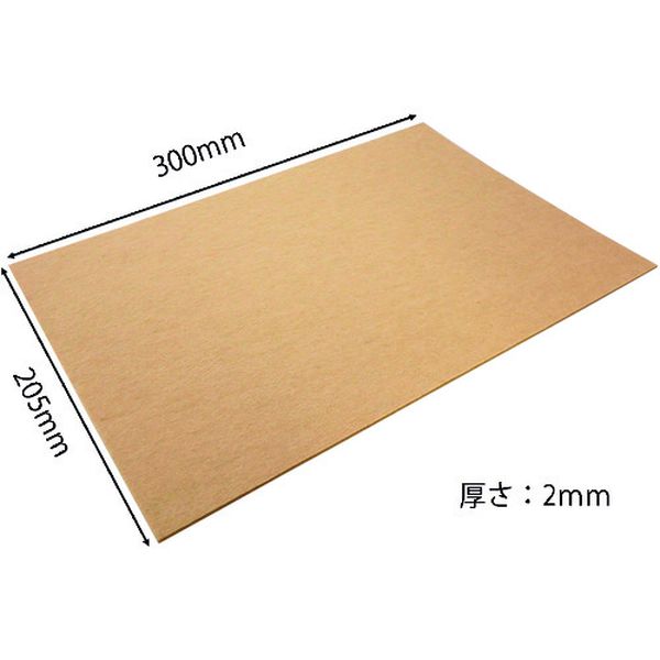 FU636 179-8714  フェルトシート 薄茶 ハードビッグサイズ 1枚