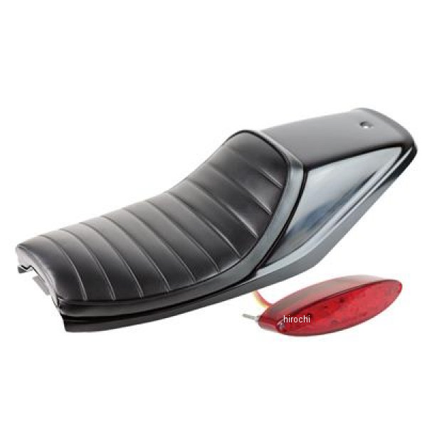 FTシートKIT TW200、TW225 ブラック/タック LEDオーバルテール