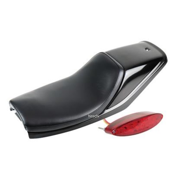 FTシートKIT TW200、TW225 ブラック/プレーン LEDオーバルテール