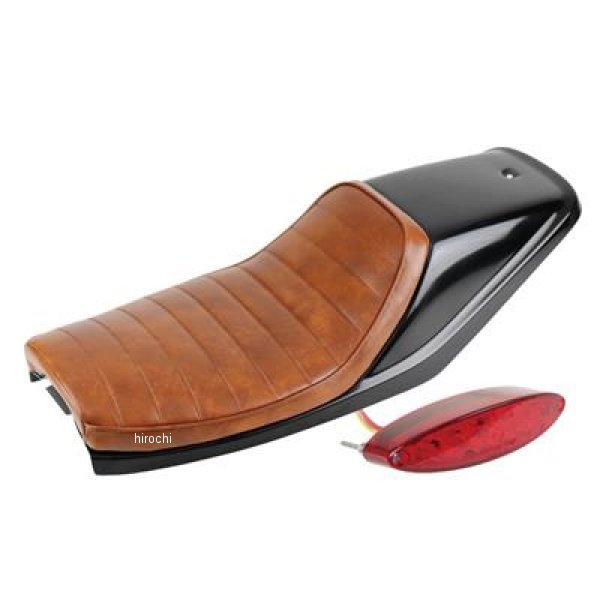 FTシートKIT TW200、TW225 ブラウン/タック LEDオーバルテール