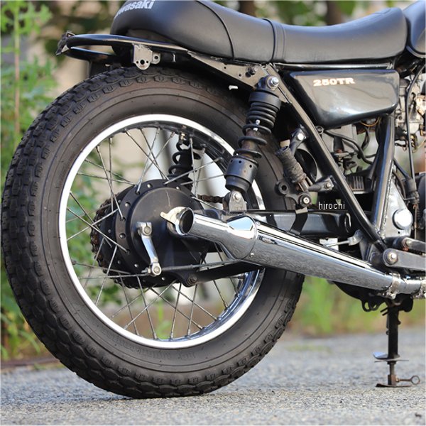 グッズ GOODS スリップオンマフラー TRUMPET MEGAPHONE MUFFLER 02年-06年 250TR クローム