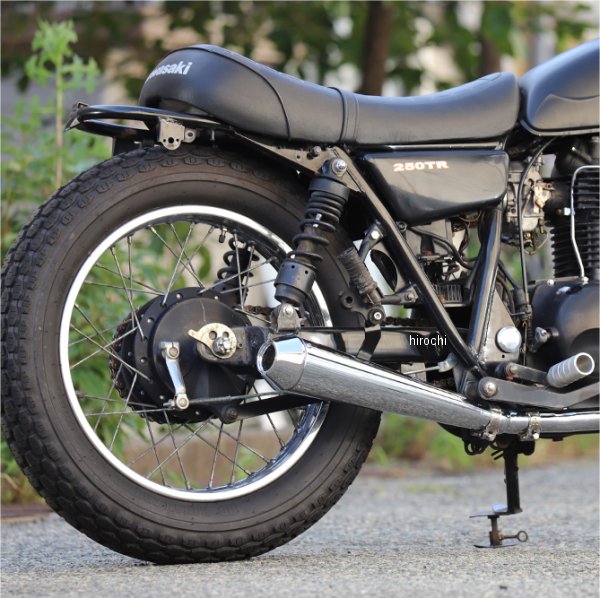 グッズ GOODS スリップオンマフラー REVERSE CONE MEGAPHONE MUFFLER 02年-06年 250TRクローム