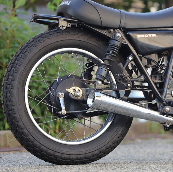 グッズ GOODS スリップオンマフラー SHORT CONE MEGAPHONE MUFFLER 02年-06年 250TR クローム