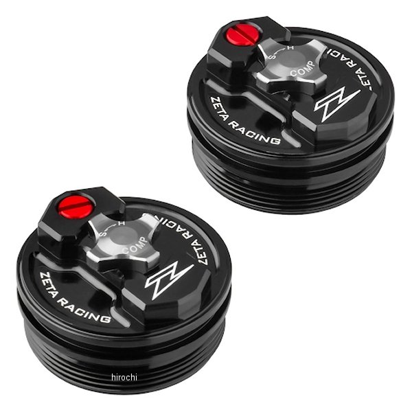 フロントフォークトップキャップ YZ125 黒/青