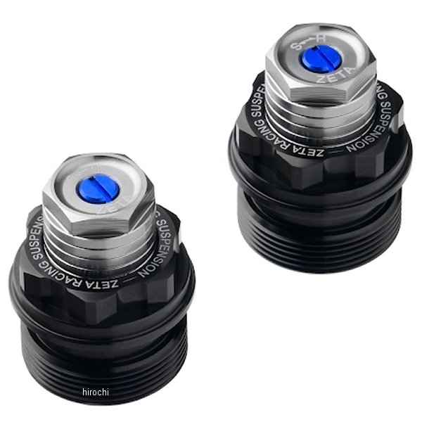 フロントフォークトップキャップ KLX230/R 黒/青