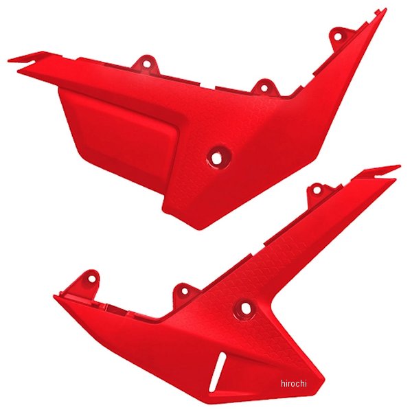 ユーフォープラスト UFO PLAST サイドパネル ロワー CRF450R、CRF250R 赤