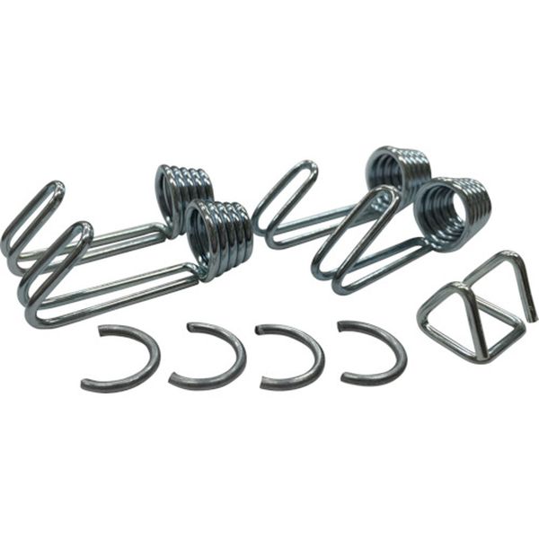 金具 ゴムロープ金具Eセット 平行金具♂4三角リング1止金具4