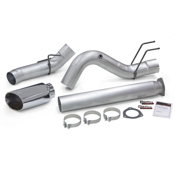 2017 Ford 6.7L 5in Monster Exhaust System - Single Exhaust w/ Chrome Tip