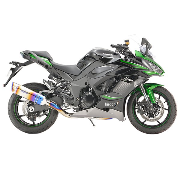 アールズギア r's gear フルエキゾースト GPスペックシングル Sタイプ 23年以降 Ninja1000SX チタンドラッグブルー
