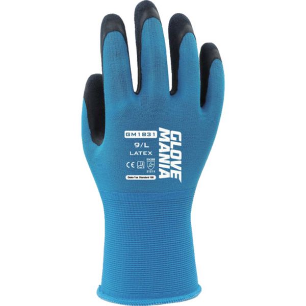 GM1831BLL 681-0408  GM1831 グローブマニア ラテックス ブルー Lサイズ