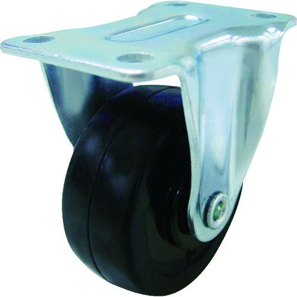 キャスター固定車　３８径ゴム車輪