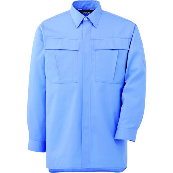 2573UELL 857-4308  春夏 長袖シャツ ライトブルー LL