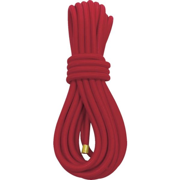 ゴム カットゴムロープ 6φ×5m レッド