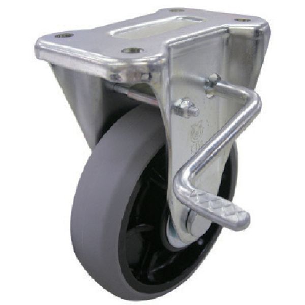 GUKB100R  産業用キャスター右S付固定車 100径ナイロンホイルウレタン車輪