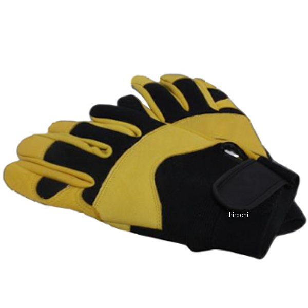グローブ 鹿革 L 黄/黒