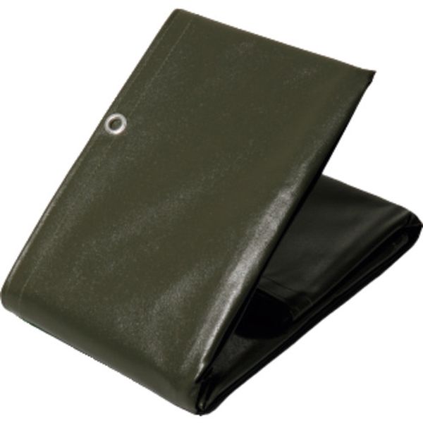 H1OD 166-8647  ターピー エステル帆布トラックシート 1号 ODグリーン