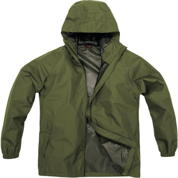 H1000BBM 529-6189  B-1000 LIGHTレインスーツ カーキ M