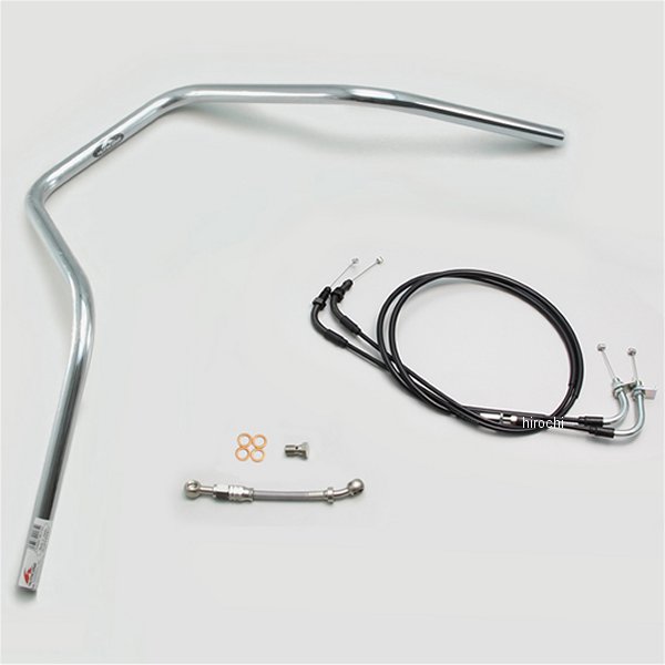 300 エイプハンガー2型 ハンドルセット ダックス125 クロームメッキ