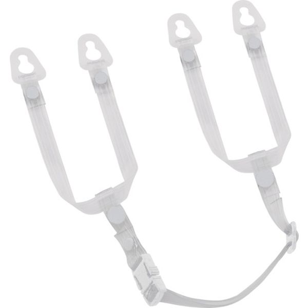 696-9836  ヘルメット あご耳紐セット ビニール クリア