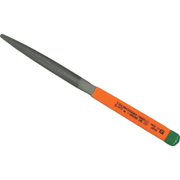 253-3068  単目ヤスリ 5本組 半丸 中目