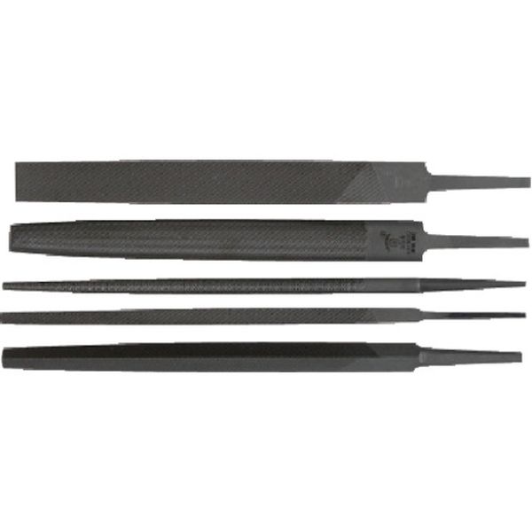 852-8048  木工ヤスリ 半丸 250mm 鬼目/ヤスリ目