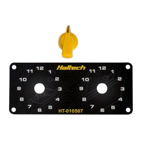 Dual Switch Panel Kit w/Yellow Knob