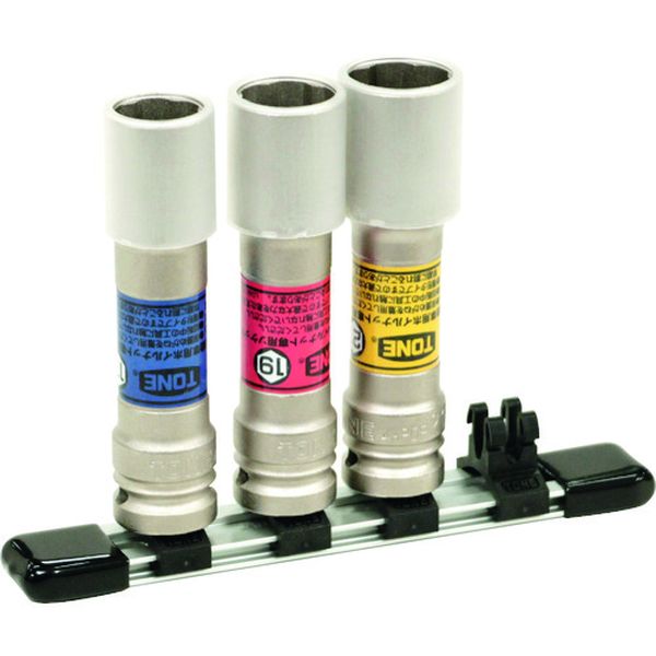 インパクト用ソケット(自動車整備用) プロテクター付クイックフィット薄形ロングホイルナットソケットセッ